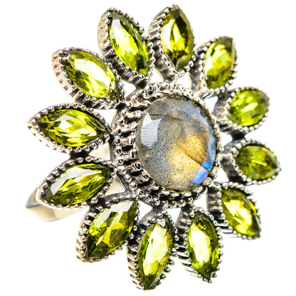 Labradorite Rings handcrafted by Ana Silver Co - RING132063 - Photo 2
