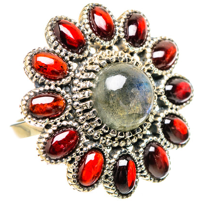 Labradorite Rings handcrafted by Ana Silver Co - RING132065 - Photo 2