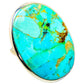 Chrysocolla Rings handcrafted by Ana Silver Co - RING132080 - Photo 2