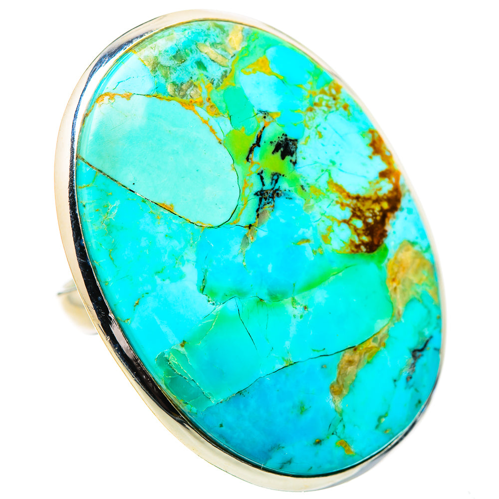 Chrysocolla Rings handcrafted by Ana Silver Co - RING132080 - Photo 2