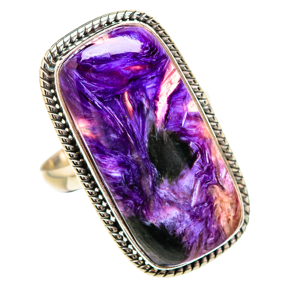Charoite Rings handcrafted by Ana Silver Co - RING132086 - Photo 2