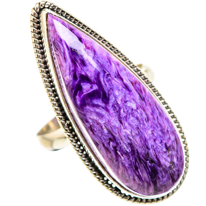 Charoite Rings handcrafted by Ana Silver Co - RING132087 - Photo 2