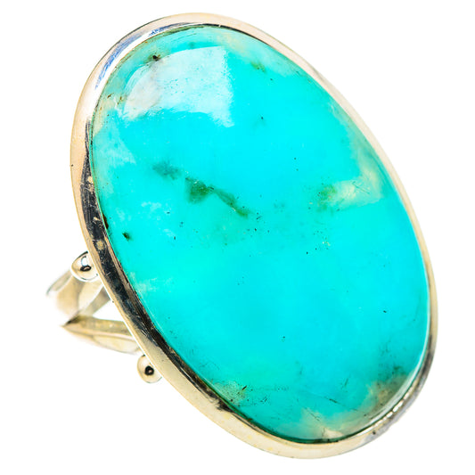Chrysocolla Rings handcrafted by Ana Silver Co - RING132095 - Photo 2