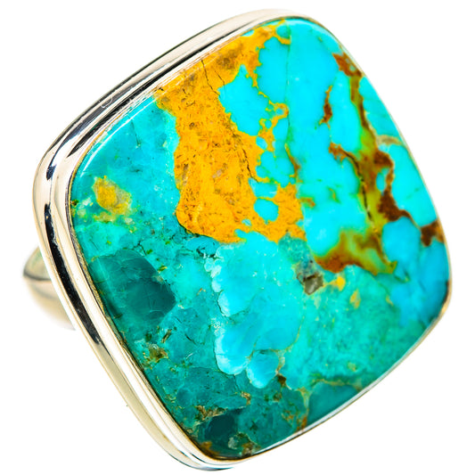 Chrysocolla Rings handcrafted by Ana Silver Co - RING132098 - Photo 2