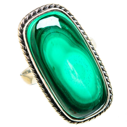 Malachite Rings handcrafted by Ana Silver Co - RING132103 - Photo 2