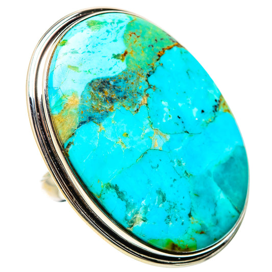 Chrysocolla Rings handcrafted by Ana Silver Co - RING132115 - Photo 2