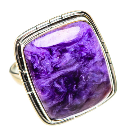Charoite Rings handcrafted by Ana Silver Co - RING132122 - Photo 2