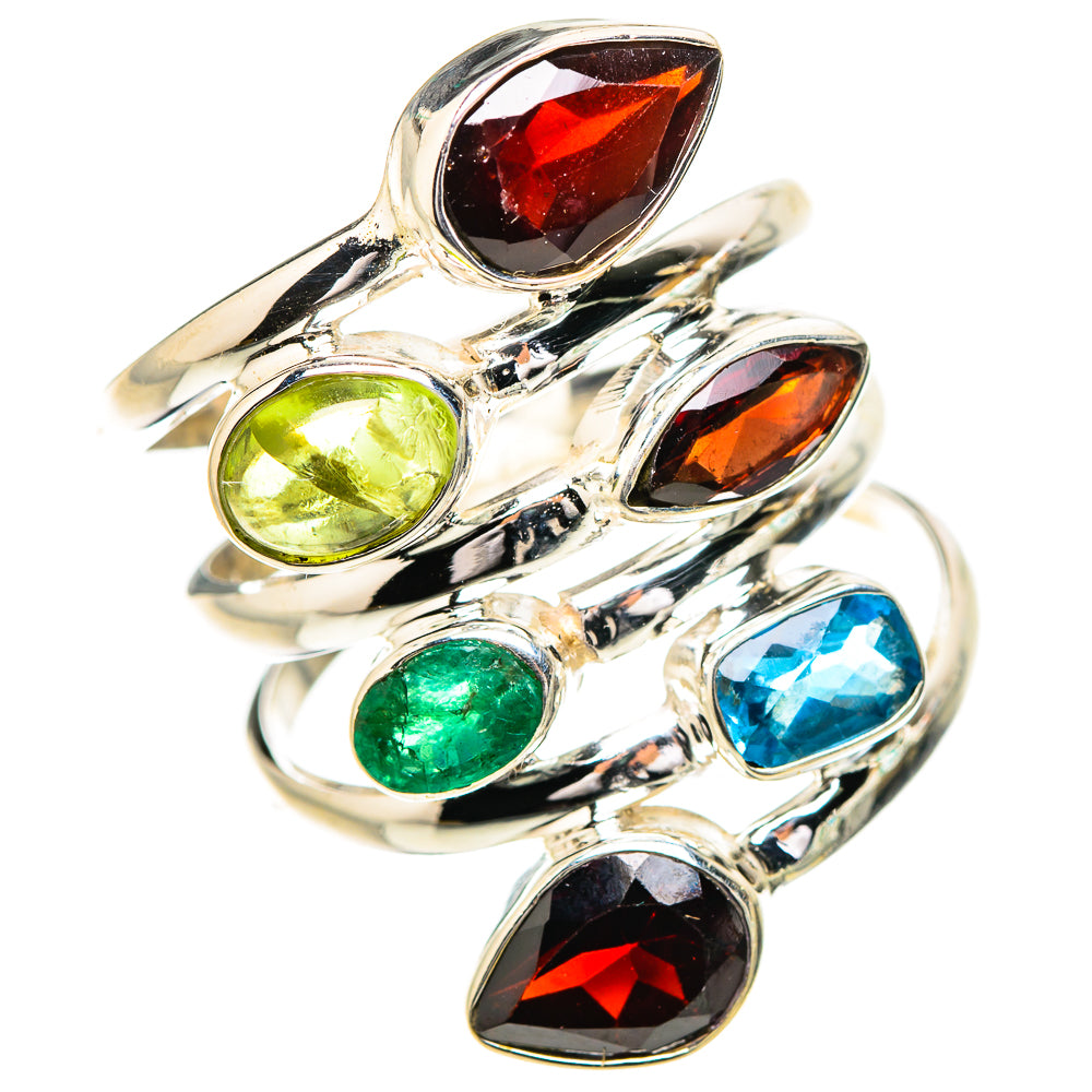 Garnet Rings handcrafted by Ana Silver Co - RING132125 - Photo 2