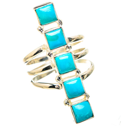 Sleeping Beauty Turquoise Rings handcrafted by Ana Silver Co - RING132130 - Photo 2