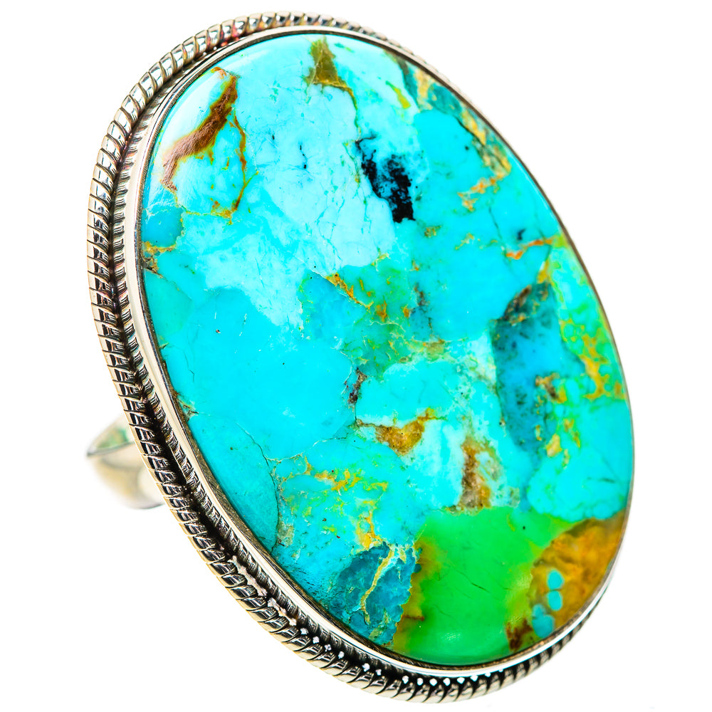 Chrysocolla Rings handcrafted by Ana Silver Co - RING132131 - Photo 2