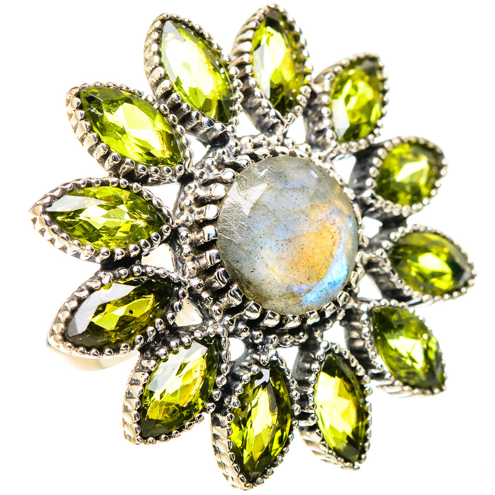 Labradorite Rings handcrafted by Ana Silver Co - RING132134 - Photo 2