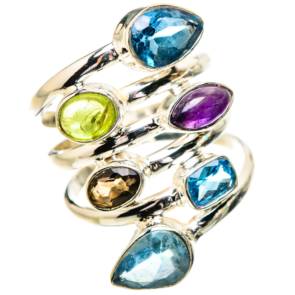 Swiss Blue Topaz Rings handcrafted by Ana Silver Co - RING132142 - Photo 2