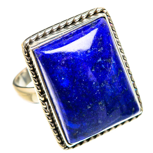 Lapis Lazuli Rings handcrafted by Ana Silver Co - RING132147 - Photo 2