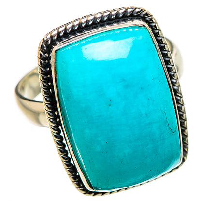 Peruvian Amazonite Rings handcrafted by Ana Silver Co - RING132150 - Photo 2