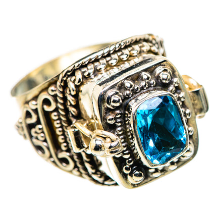 Swiss Blue Topaz Rings handcrafted by Ana Silver Co - RING132151 - Photo 2