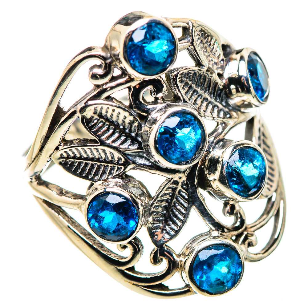 Swiss Blue Topaz Rings handcrafted by Ana Silver Co - RING132152 - Photo 2
