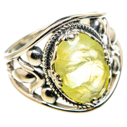 Prehnite Rings handcrafted by Ana Silver Co - RING132154 - Photo 2