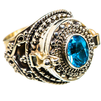 Swiss Blue Topaz Rings handcrafted by Ana Silver Co - RING132167 - Photo 2
