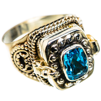 Swiss Blue Topaz Rings handcrafted by Ana Silver Co - RING132169 - Photo 2