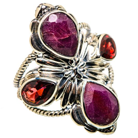 Ruby Rings handcrafted by Ana Silver Co - RING132172 - Photo 2