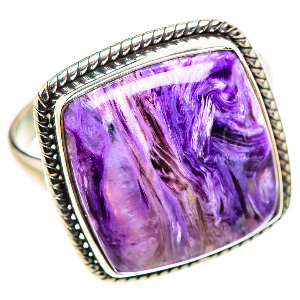 Charoite Rings handcrafted by Ana Silver Co - RING132173 - Photo 2