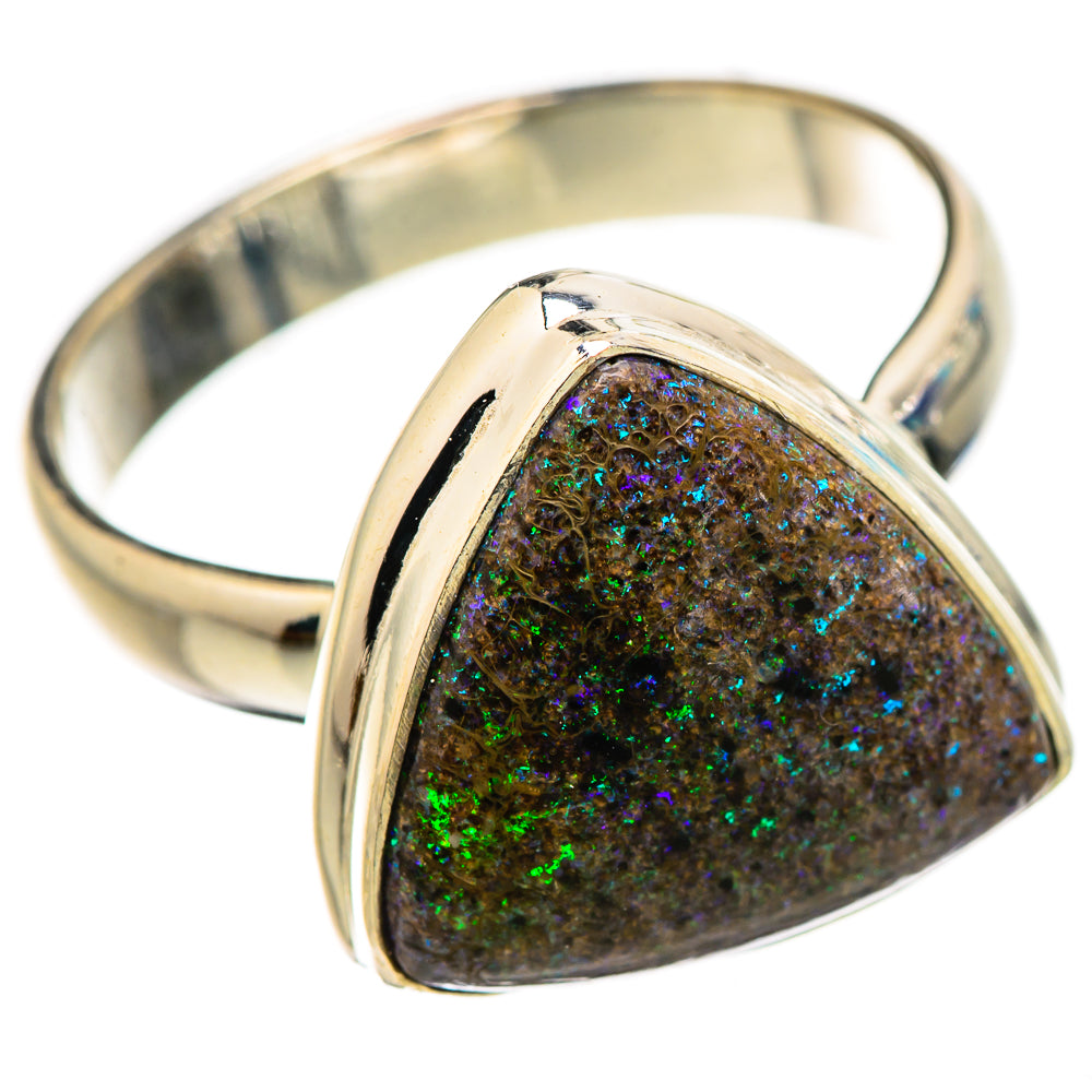 Andamooka Opal Rings handcrafted by Ana Silver Co - RING132182 - Photo 2