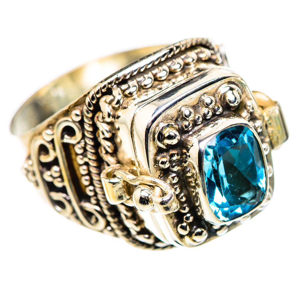 Swiss Blue Topaz Rings handcrafted by Ana Silver Co - RING132183 - Photo 2