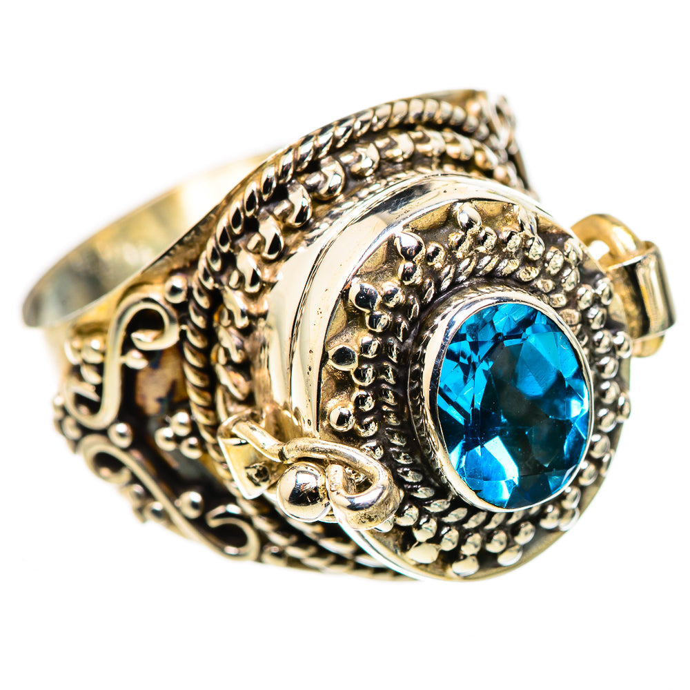 Swiss Blue Topaz Rings handcrafted by Ana Silver Co - RING132184 - Photo 2
