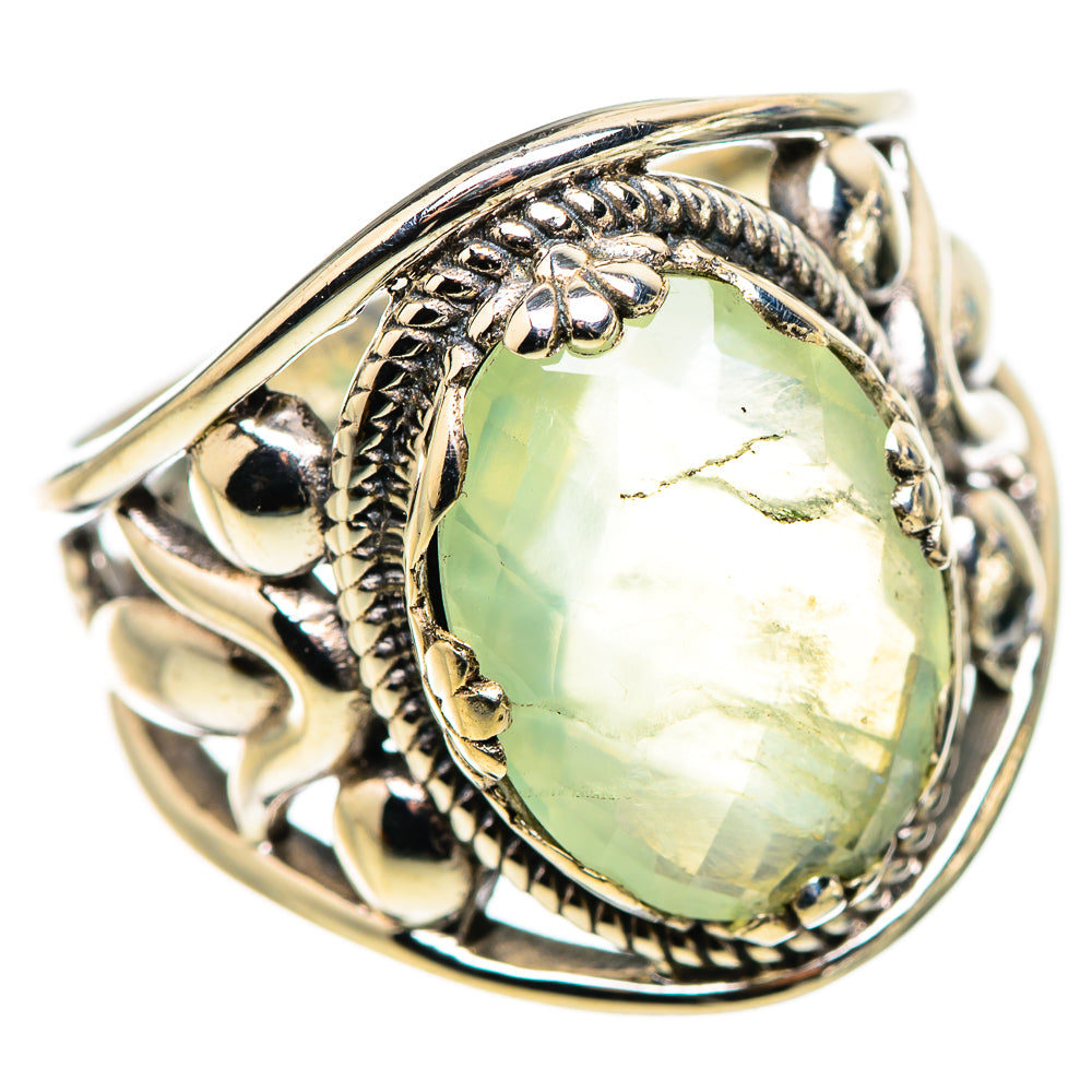 Prehnite Rings handcrafted by Ana Silver Co - RING132187 - Photo 2