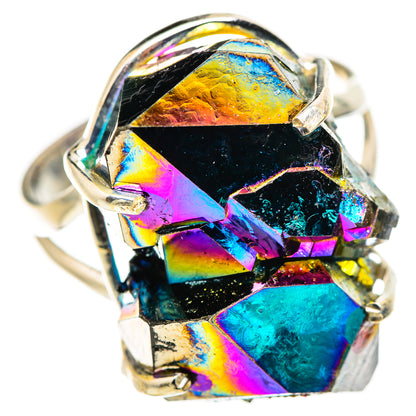 Titanium Sunshine Druzy Rings handcrafted by Ana Silver Co - RING132199 - Photo 2