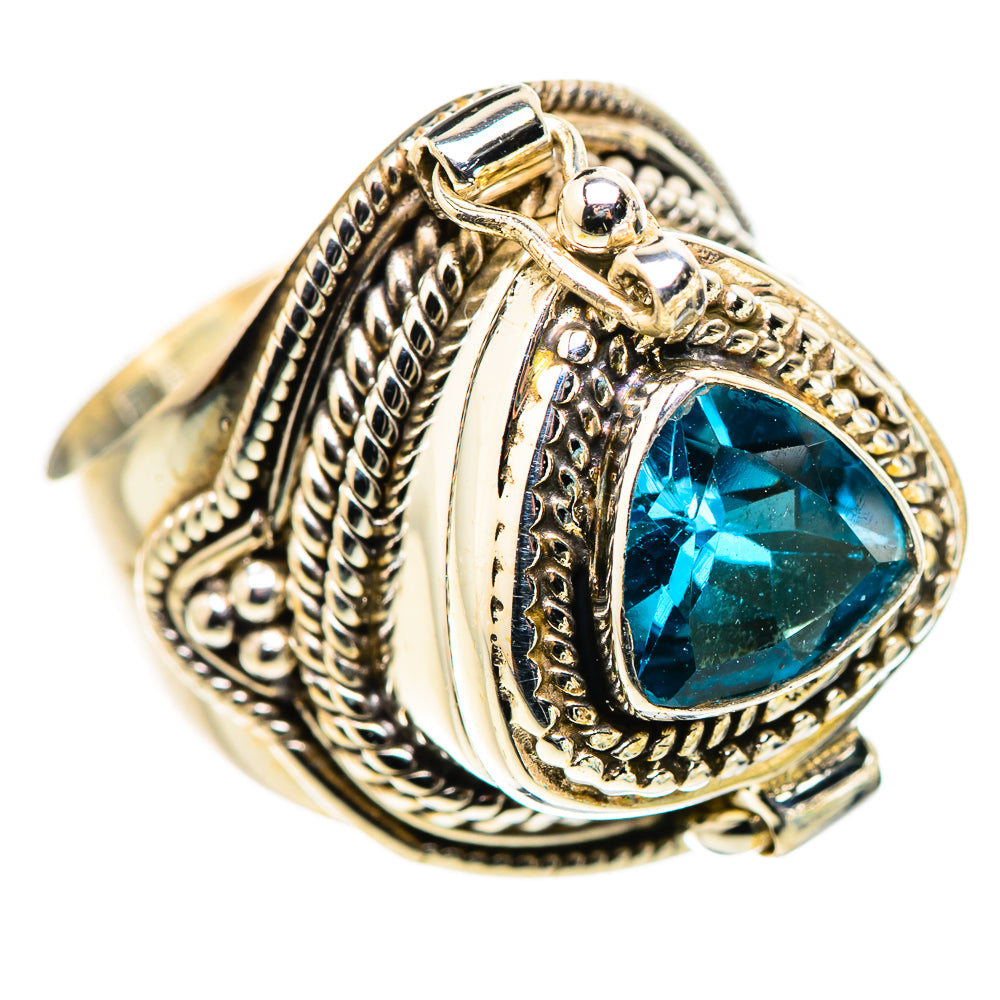 Swiss Blue Topaz Rings handcrafted by Ana Silver Co - RING132200 - Photo 2