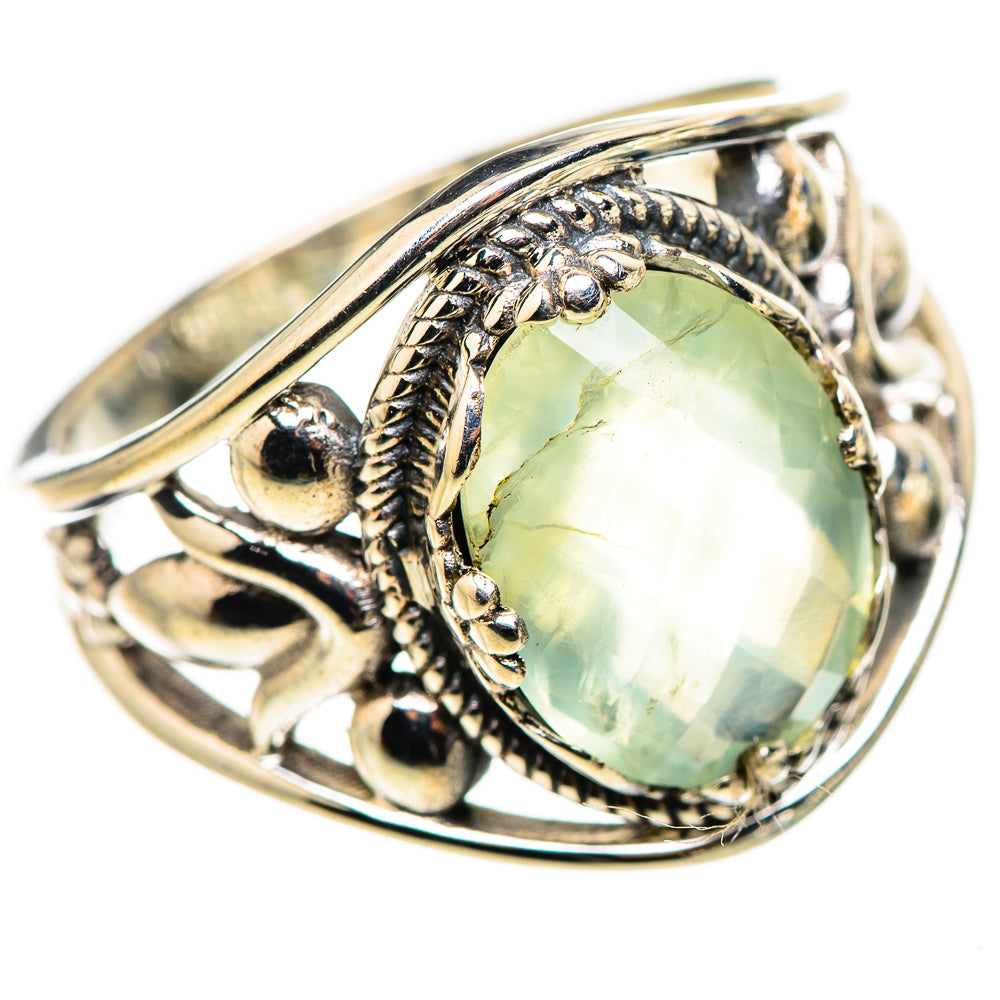Prehnite Rings handcrafted by Ana Silver Co - RING132204 - Photo 2