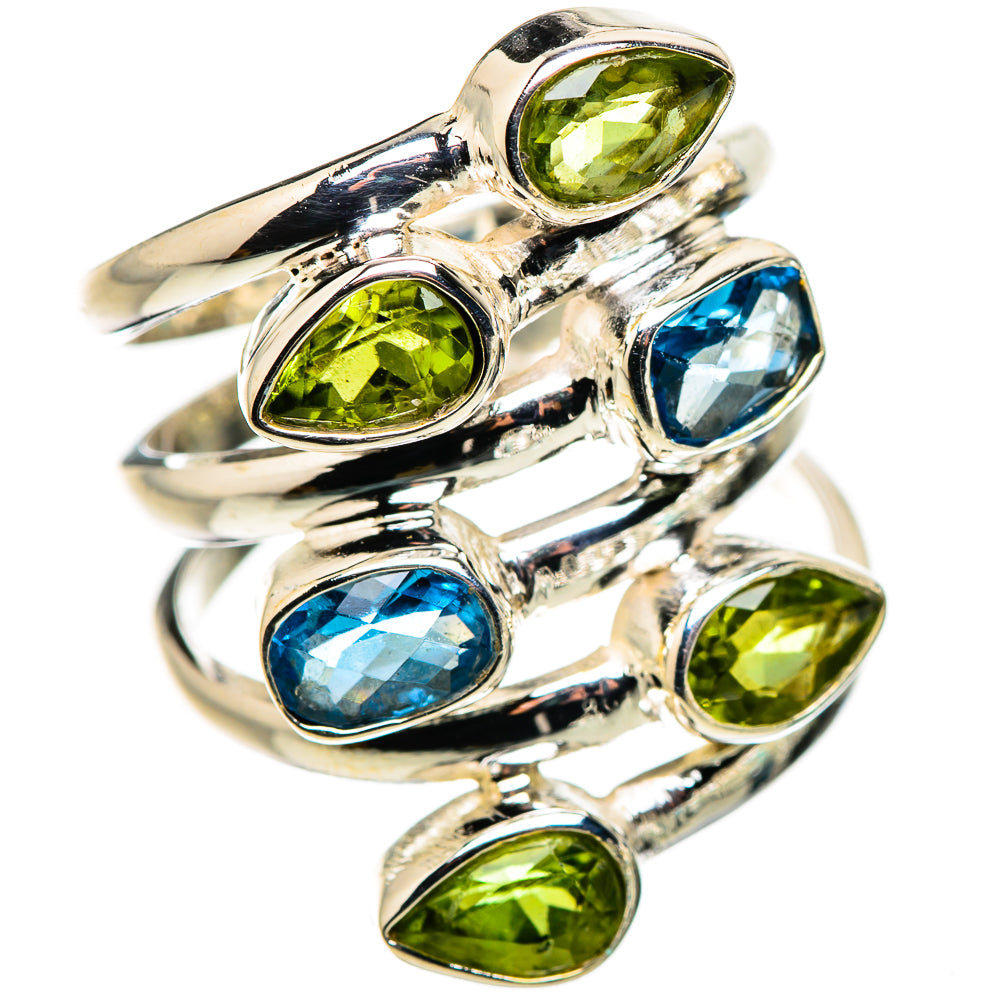 Swiss Blue Topaz Rings handcrafted by Ana Silver Co - RING132210 - Photo 2