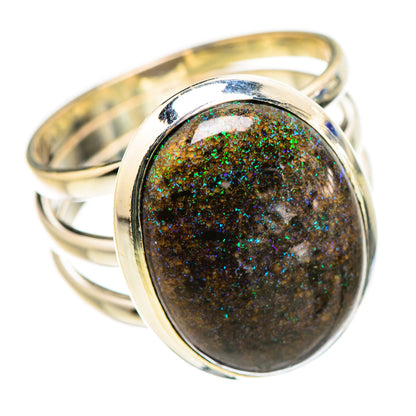 Andamooka Opal Rings handcrafted by Ana Silver Co - RING132214 - Photo 2