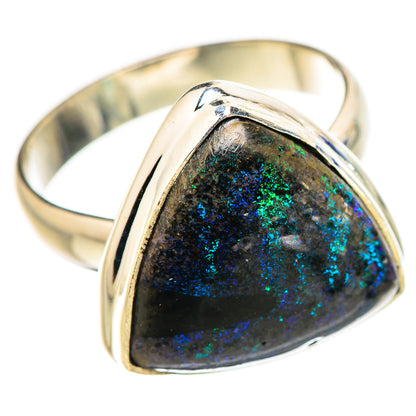 Andamooka Opal Rings handcrafted by Ana Silver Co - RING132215 - Photo 2