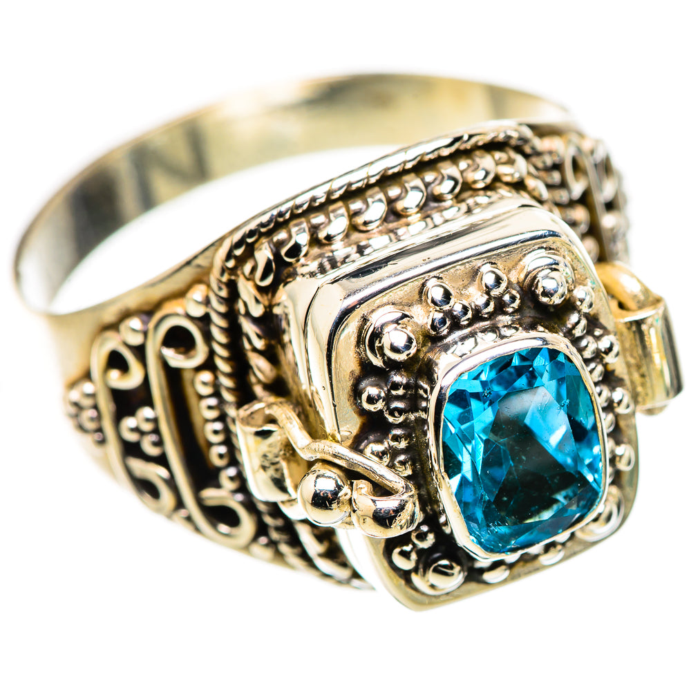 Swiss Blue Topaz Rings handcrafted by Ana Silver Co - RING132216 - Photo 2