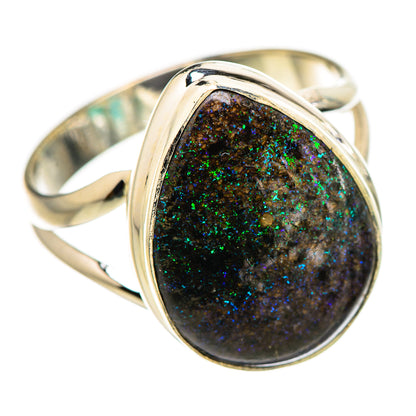Andamooka Opal Rings handcrafted by Ana Silver Co - RING132228 - Photo 2