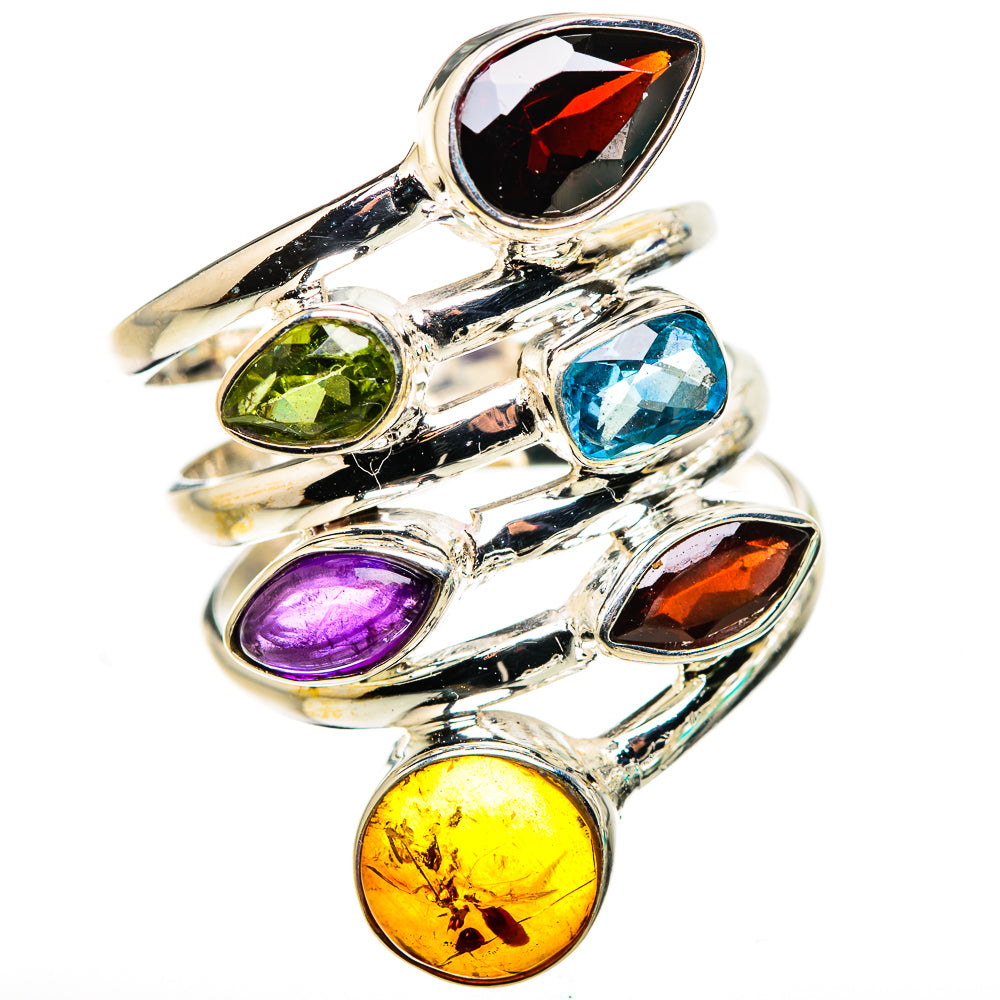 Baltic Amber Rings handcrafted by Ana Silver Co - RING132230 - Photo 2