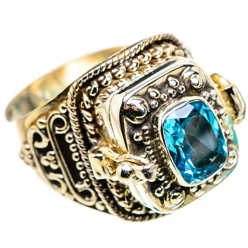 Swiss Blue Topaz Rings handcrafted by Ana Silver Co - RING132231 - Photo 2