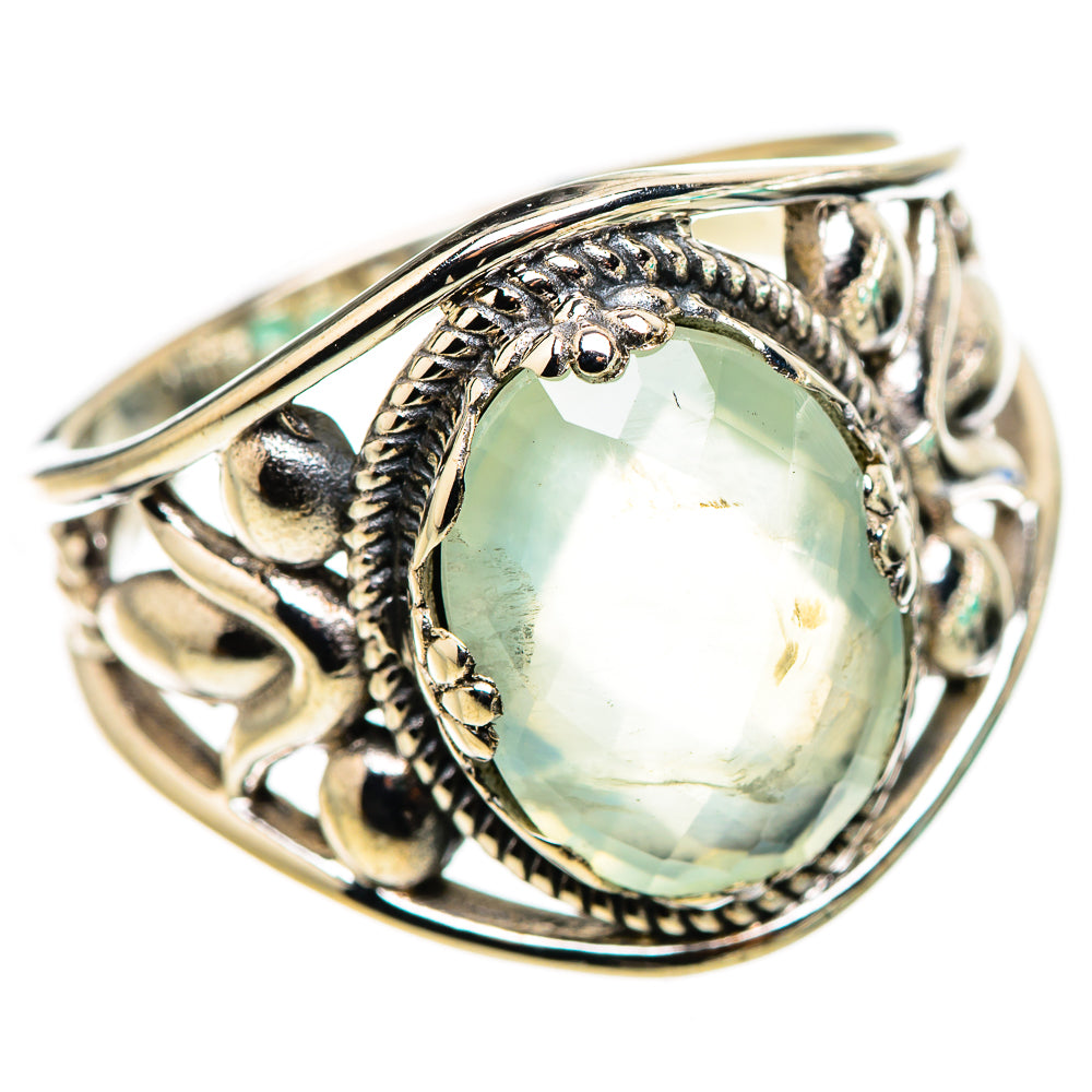 Prehnite Rings handcrafted by Ana Silver Co - RING132233 - Photo 2