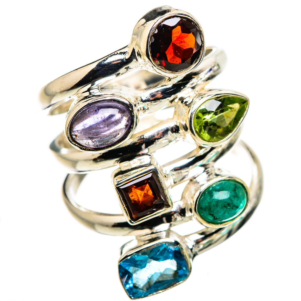 Blue Topaz Rings handcrafted by Ana Silver Co - RING132240 - Photo 2