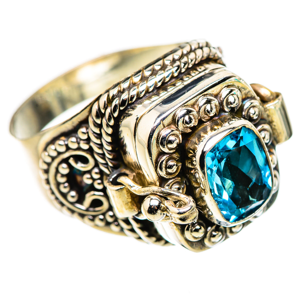 Swiss Blue Topaz Rings handcrafted by Ana Silver Co - RING132245 - Photo 2