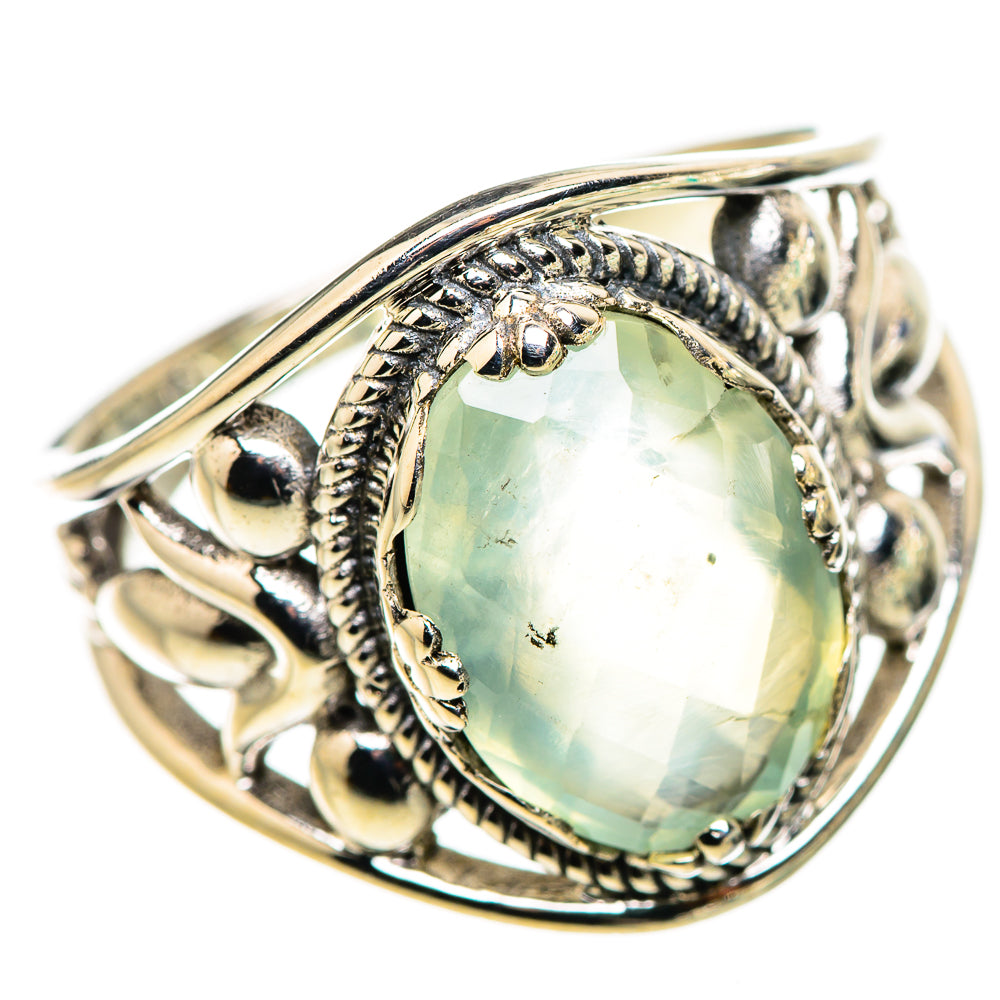Prehnite Rings handcrafted by Ana Silver Co - RING132247 - Photo 2