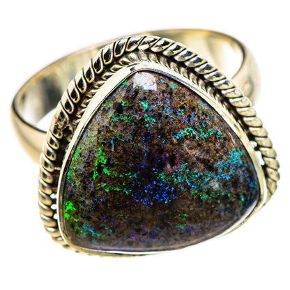 Andamooka Opal Rings handcrafted by Ana Silver Co - RING132254 - Photo 2