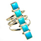 Sleeping Beauty Turquoise Rings handcrafted by Ana Silver Co - RING132268 - Photo 2