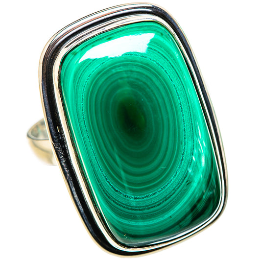Malachite Rings handcrafted by Ana Silver Co - RING132272 - Photo 2