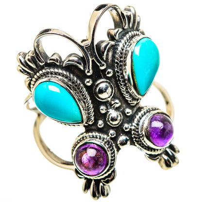 Sleeping Beauty Turquoise Rings handcrafted by Ana Silver Co - RING132280 - Photo 2