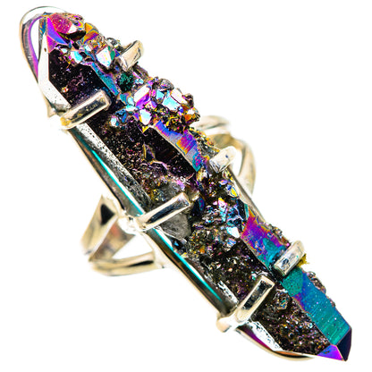 Titanium Sunshine Druzy Rings handcrafted by Ana Silver Co - RING132281 - Photo 2