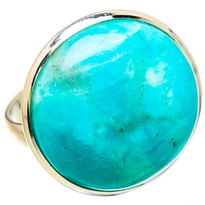 Peruvian Amazonite Rings handcrafted by Ana Silver Co - RING132290 - Photo 2