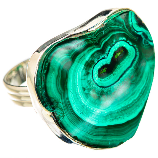 Malachite Rings handcrafted by Ana Silver Co - RING132294 - Photo 2